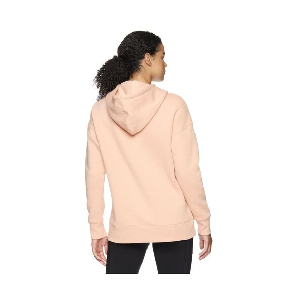 Reebok Women’s Logo Pullover Hoodie XXL Pink Dusty Coral Sweatshirt NWT - Picture 2 of 4